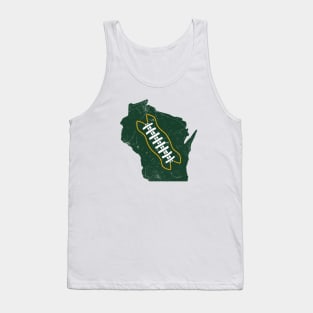 Wisconsin Football, Retro - Gold Tank Top